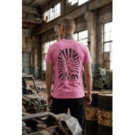 Фотография Футболка мужская 1431 pink р.M-3XL "Madoka" недорого оптом от прямого поставщика