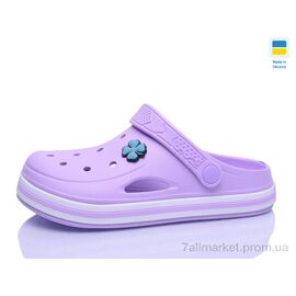 Крокси жіночі літні Літо 416 лаванда (8 пар р.36-41) "Lot Shoes" недорого оптом від прямого постачальника