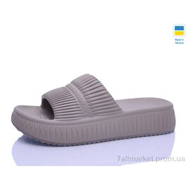 Шльопанці жіночі полегшені Літо N79 таупе (8 пар р.36-41) "Lot Shoes" недорого оптом від прямого постачальника