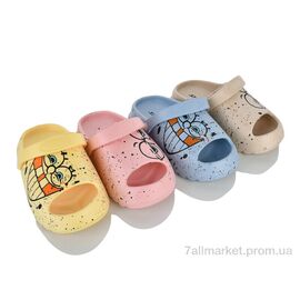 Фотография Шлепки детские летние Лето S4784 mix (12 пар р.30-35) "Family" недорого оптом от прямого поставщика