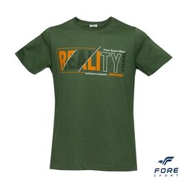Фотография Футболка мужская AZ405 khaki р.M-3XL "REMAIN" недорого оптом от прямого поставщика