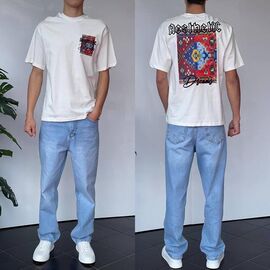 Фотография Футболка мужская 90555 white р.S-XL "i8denim" недорого оптом от прямого поставщика