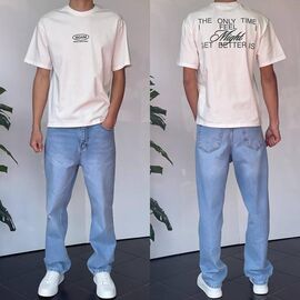 Фотография Футболка мужская 90582 white р.S-XL "i8denim" недорого оптом от прямого поставщика