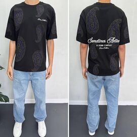 Фотография Футболка мужская 90585 black р.S-XL "i8denim" недорого оптом от прямого поставщика