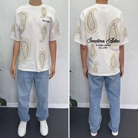 Фотография Футболка мужская 90585 white р.S-XL "i8denim" недорого оптом от прямого поставщика