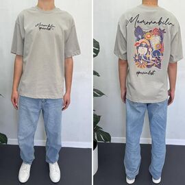 Фотография Футболка мужская 90560 grey р.S-XL "i8denim" недорого оптом от прямого поставщика