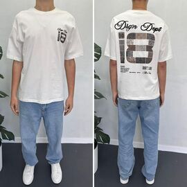 Фотография Футболка мужская 90583 white р.S-XL "i8denim" недорого оптом от прямого поставщика