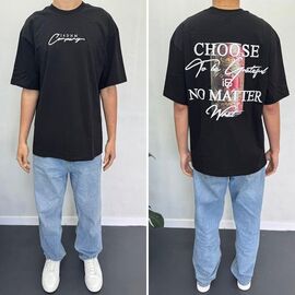 Фотография Футболка мужская 90575 black р.S-XL "i8denim" недорого оптом от прямого поставщика
