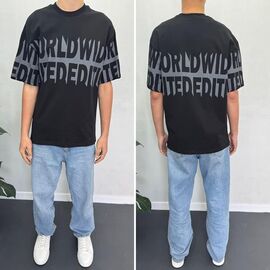 Фотография Футболка мужская 90571 black р.S-XL "i8denim" недорого оптом от прямого поставщика