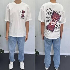 Фотография Футболка мужская 90579 white р.S-2XL "i8denim" недорого оптом от прямого поставщика
