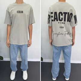 Фотография Футболка мужская 90557 grey р.S-2XL "i8denim" недорого оптом от прямого поставщика