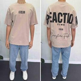 Фотография Футболка мужская 90557 beige р.S-2XL "i8denim" недорого оптом от прямого поставщика