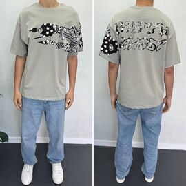 Фотография Футболка мужская 90567 grey р.S-2XL "i8denim" недорого оптом от прямого поставщика