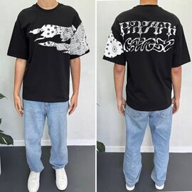 Фотография Футболка мужская 90567 black р.S-2XL "i8denim" недорого оптом от прямого поставщика