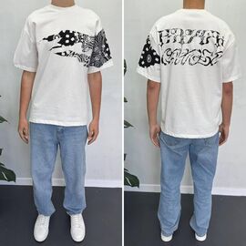 Фотография Футболка мужская 90567 white р.S-2XL "i8denim" недорого оптом от прямого поставщика