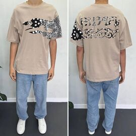 Фотография Футболка мужская 90567 beige р.S-2XL "i8denim" недорого оптом от прямого поставщика