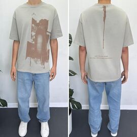 Фотография Футболка мужская 90578 grey р.S-2XL "i8denim" недорого оптом от прямого поставщика