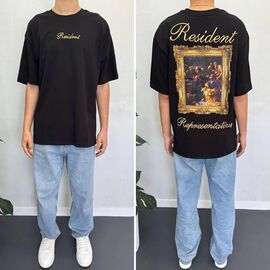 Фотография Футболка мужская 90554 black р.S-2XL "i8denim" недорого оптом от прямого поставщика