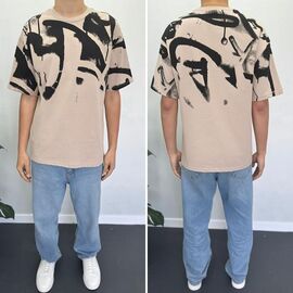Фотография Футболка мужская 90569 beige р.S-2XL "i8denim" недорого оптом от прямого поставщика