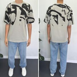 Фотография Футболка мужская 90569 grey р.S-2XL "i8denim" недорого оптом от прямого поставщика