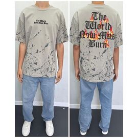 Фотография Футболка мужская 90562 grey р.S-2XL "i8denim" недорого оптом от прямого поставщика