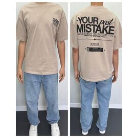 Фотография Футболка мужская 90559 beige р.S-2XL "i8denim" недорого оптом от прямого поставщика
