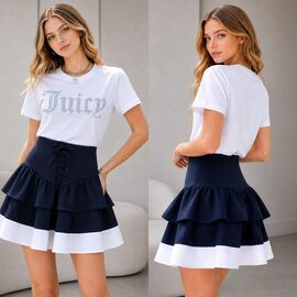 Фотография Юбка детская на девочку KR475 navy р.32-42 "Karolina" недорого оптом от прямого поставщика
