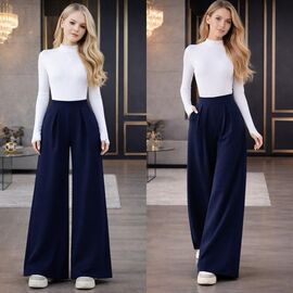 Штани дитячі на дівчинку KR512 navy р.30-42 "Karolina" недорого оптом від прямого постачальника
