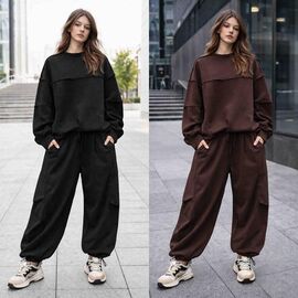 Фотография Костюм детский спортивный на девочку KR542 black р.34-42 "Karolina" недорого оптом от прямого поставщика