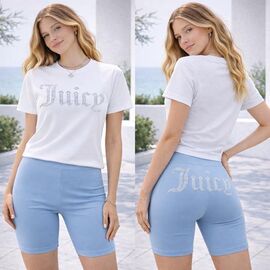 Фотография Велосипедки детские на девочку KR581 l.blue р.34-42 "Karolina" недорого оптом от прямого поставщика