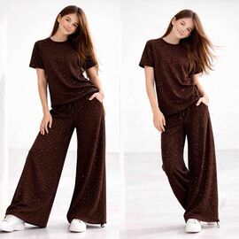 Костюм дитячий на дівчинку KR586 brown р.34-42 "Karolina" недорого оптом від прямого постачальника
