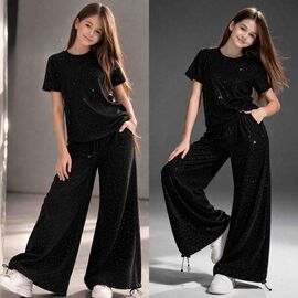 Костюм дитячий на дівчинку KR587 black р.34-42 "Karolina" недорого оптом від прямого постачальника