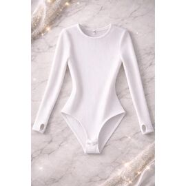 Боді на дівчинку KR593 white р.34-42 "Karolina" недорого оптом від прямого постачальника