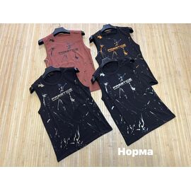 Фотография Майка мужская NV1171 black-orange р.S-3XL "Navas" недорого оптом от прямого поставщика