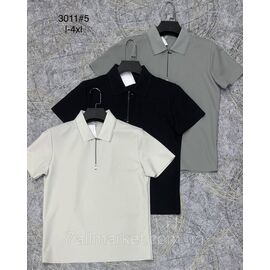 Фотография Футболка-поло мужская молодёжная р-ры L-4XL (3цв) "PROSTOMEN" недорого оптом от прямого поставщика