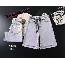 Шорти жіночі QSR5046 l.grey р.28-33 "LILY" недорого оптом від прямого постачальника