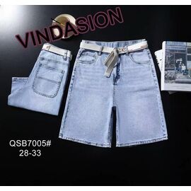 Шорти жіночі QSB7005 l.blue р.28-33 "LILY" недорого оптом від прямого постачальника