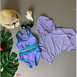 Комплект дитячий на дівчинку 1945 lilac р.30-38 "DFK" недорого оптом від прямого постачальника