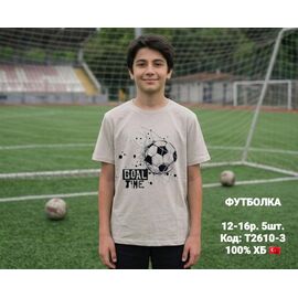 Фотография Футболка детская на мальчика T2610-3 beige р.12-16 "iBamBino" недорого оптом от прямого поставщика