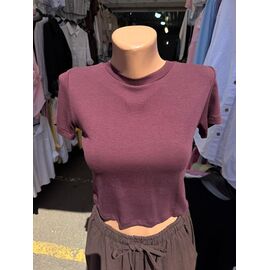 Фотография Футболка женская F004 wine р.S-L "SHEPARIS" недорого оптом от прямого поставщика