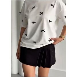 Фотография Футболка женская F008 white р.S-L "SHEPARIS" недорого оптом от прямого поставщика