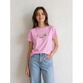 Фотография Футболка женская F020 pink р.S-L "SHEPARIS" недорого оптом от прямого поставщика