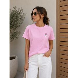 Фотография Футболка женская F023 pink р.S-L "SHEPARIS" недорого оптом от прямого поставщика