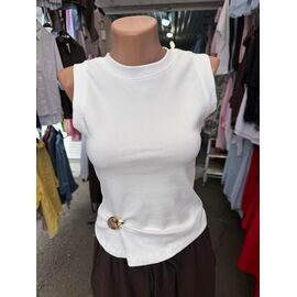 Фотография Майка женская M007 white р.S-L "SHEPARIS" недорого оптом от прямого поставщика