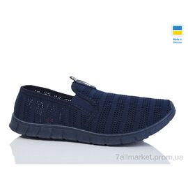 Сліпони чоловічі модні Літо 4100 синій (6 пар р.41-45) "Lot Shoes" недорого оптом від прямого постачальника