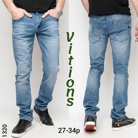 Фотография Джинсы мужские 1320 l.blue р.27-34 "Vitions" недорого оптом от прямого поставщика