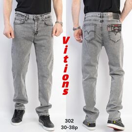 Фотография Джинсы мужские 302 l.grey р.30-38 "Vitions" недорого оптом от прямого поставщика