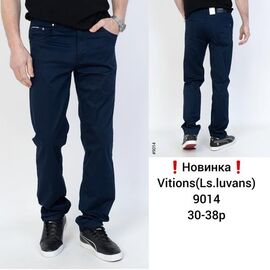 Фотография Штаны мужские 9014 navy р.30-38 "Vitions" недорого оптом от прямого поставщика
