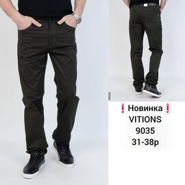 Фотография Штаны мужские 9035 brown р.31-38 "Vitions" недорого оптом от прямого поставщика
