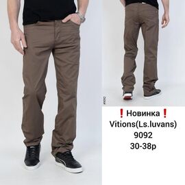 Фотография Штаны мужские 9092 brown р.30-38 "Vitions" недорого оптом от прямого поставщика